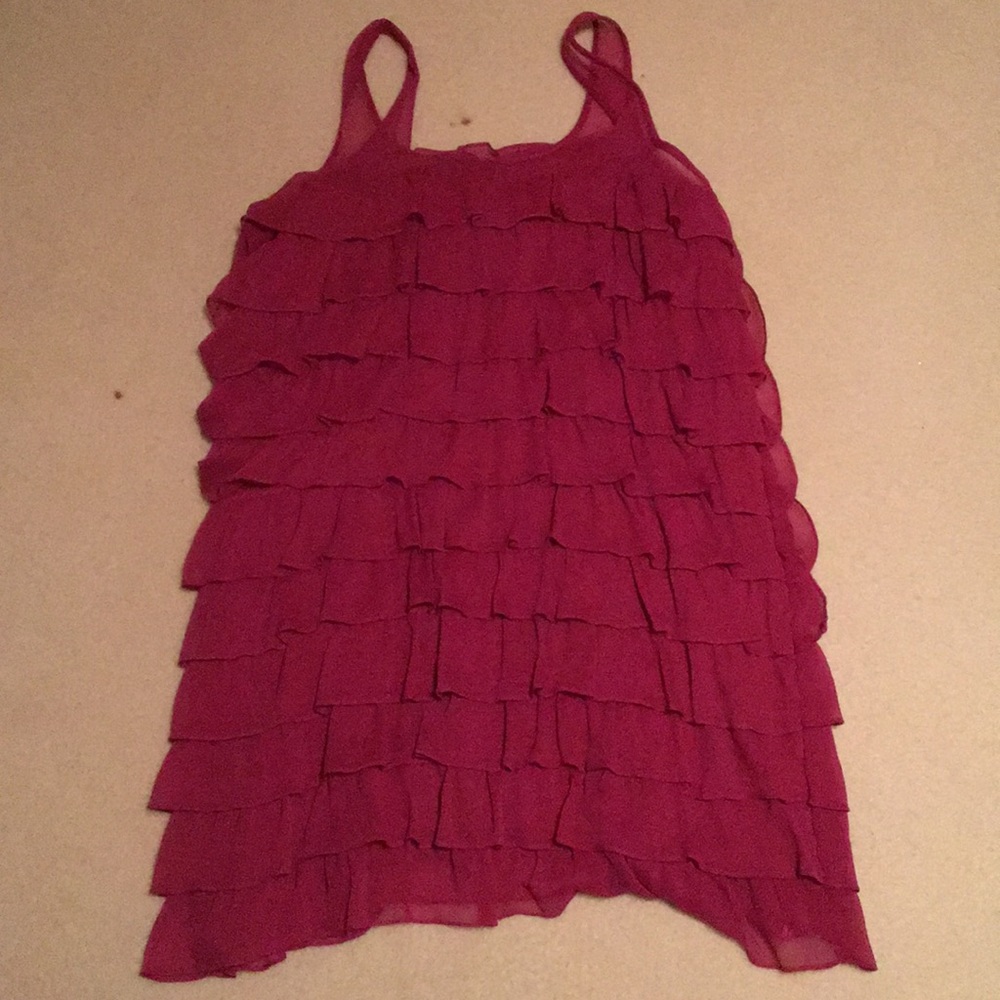 🌷💫🎀Magenta Ruffle Dress🎀💫🌷